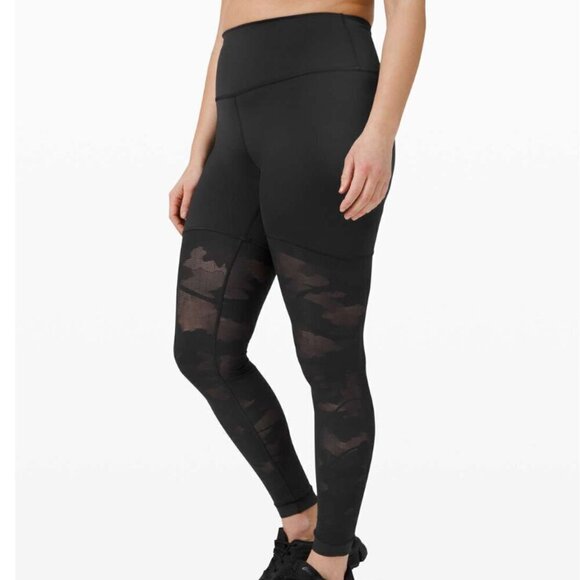 Lululemon Sheer Will High-Rise Tight 28" *Camo Black - Picture 6 of 6